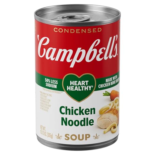 Campbell’s Condensed Heart Healthy Chicken Noodle Soup, 10.75 oz Can