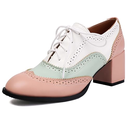 Chaussures de fête oxfords femme à talon moyen pour danser confortablement
