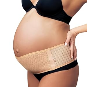 Pregnancy Belly Bands for Pregnant Women | Pelvic Abdomen Hip Lower Back Support Brace for Pain Relief Lightweight Breathable Adjustable Maternity Belt Must Haves Postpartum (Grande)