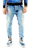 leichte destroyed Effekte VSCT Noah Cuffed Jeans lightblue moonwashed