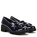 Naturalizer Womens Desmond Tassel Loafer French Navy Patent 10 M