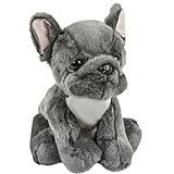 hochwertige Verarbeitung Teddys Rothenburg Französische Bulldogge grau 26 cm sitzend Kuscheltier Hund Plüschtier