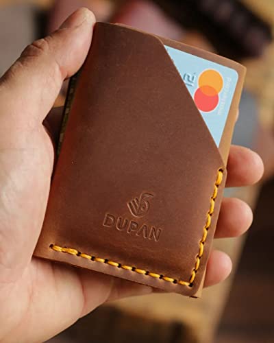 Handmade Real Leather Wallet for Men - Minimalist Design Large Capacity - Slim Case holds Money and Cards for Men & Women (BLACK)2