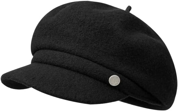 Women Wool Newsboy Beret Hat Winter French 8-Panels Pageboy Painter Hat Ladies Classic Vintage Gatsby Cabbie Visor Cap - Image 2