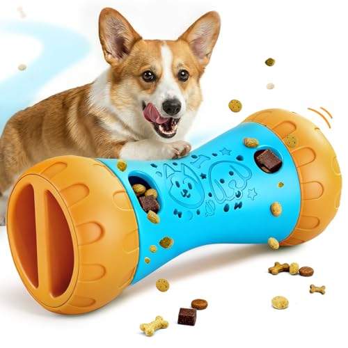 TRIGRAND Giochi Interattivi per Cani，Giochi Per Cani für Per Scacciare La Noia e Allenare Il Qi,Compleanno,Lavabile Giochi Cane Cibo Lento Esplora Ed Espandi,Adatto a Tutti I Cani,Blu