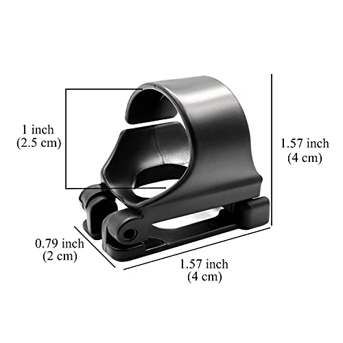 Retenedor de plástico para buceo y snorkel universal color negro pack de 2 2