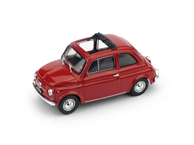 Produttore: Brumm per FIAT 500 F 1965-72 APERTA ROSSO MEDIO 1:43 - Brumm - Auto Stradali - Die Cast - Modellismo