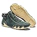FLYLAND Men's Casual Leather Fashion Sneakers Ankle Chukka Boots Slip On Lightweight Loafers Walking Driving Shoes (Green, 10)
