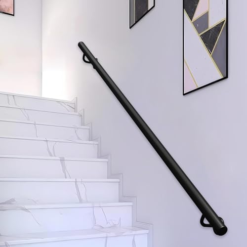 Rampe d'escalier en fer forgé pour éviter les chutes sur marches extérieures