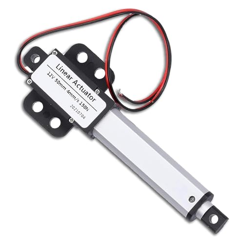 Linearaktuator Mini Electric Linear Motion, 50 mm Linearaktuator, 50mm-4mm/s-150N 12 V DC Mini Electric Linear Actuator Motor Interner Endschalter Lineartechnik-Aktuatoren für die Automobilindustrie