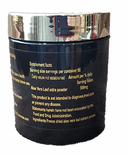 Trumannan Aloe Vera Extract Powder 25 Percent Acemannan Concentrated Non Gmo 100 Percent Natural Kosher Vegan #TOP2