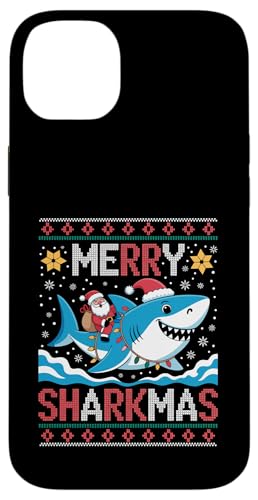 Merry Sharkmas AO[Z[^[ T^ CfBO V[N Cgt X}zP[X iPhone 14 Plus p