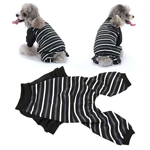 Pijamas para Cachorros Listrados para Cachorros Macacões Roupas para Animais de Estimação Pijamas pa