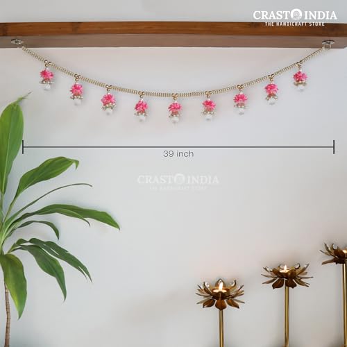 Image of Handcrafted Festive TORAN /BANDHANWAR #8A (1 PC) - for Diwali, Dussehra, Ganesh Chaturthi, Janmashtami, Weddings, House-Warming, Event Decor, 100 cm