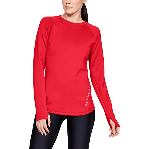 Under Armour Coldgear Armour Long-sleeve Shirt, Red (600)/Tonal, Medium