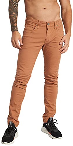 Calça Sarja Felipe Colcci, Masculino, Marrom Delle, 40