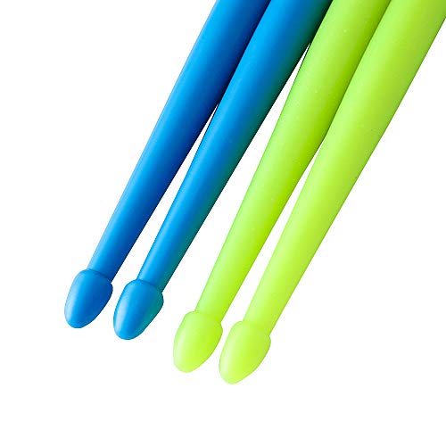 Ubblove Nylon Drumsticks 5A 2 Pair With Anti-Slip Handles For Drum Light Durable Plastic Exercise 2 Pair Drum Sticks For Kids Adults Musical Instrument Percussion Accessories thumb #7