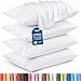 Utopia Bedding Pillowcases - 4 Pack - Soft Brushed Microfiber Fabric- Wrinkle, Shrinkage and Fade Resistant Pillow Covers (Queen, White)