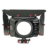 Leicht Video Matte Box kommt mit Knicker, die, extra Licht vollständig umschließt den Lauf der Linse zu blockieren
