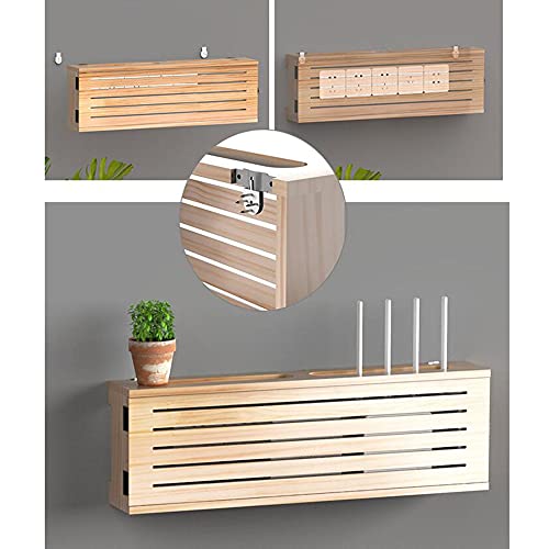 Étagère murale routeur WiFi 80 cm au design moderne et finitions premium pour décodeur