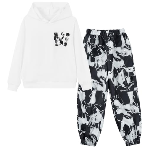Conjunto de chándal de camuflaje para niños pack de 2 pantalones y sudaderas Hotfiary