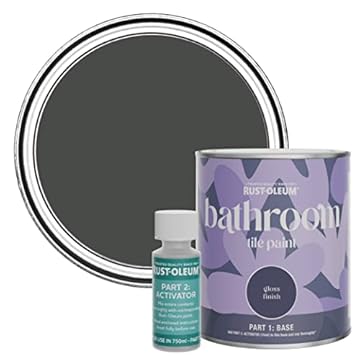 Rust-Oleum Green Water-Resistant Bathroom Tile Paint in Gloss Finish - After Dinner 750ml