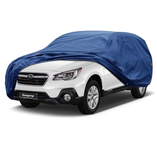 Image of Kaugung Heavy Duty SUV Cover Custom Fit for Subaru Outback (1994-2025),SUV Car Cover Waterproof All Weather with Anti-Theft Lock,Sun, Rain, Dust & Snow Protection.(USA Warehouse,Within 3-7 Days)