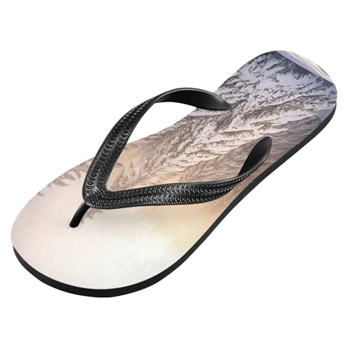 Burbuja Snow Pine Trees Flip Flops for Women Men, Soft Thong Sandals Rubber Slippers for Pool Beach Essentials2