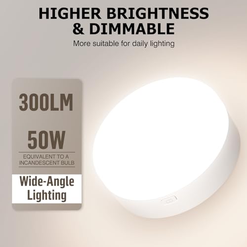 Image of Battery Operated Wall Sconces Set of Two, 3000mAh Battery Rechargeable RGB 3 Colors Temperature Dimmable Wall Lights Fixtures with Remote Wall Lamp Sconces for Bedroom Living Room