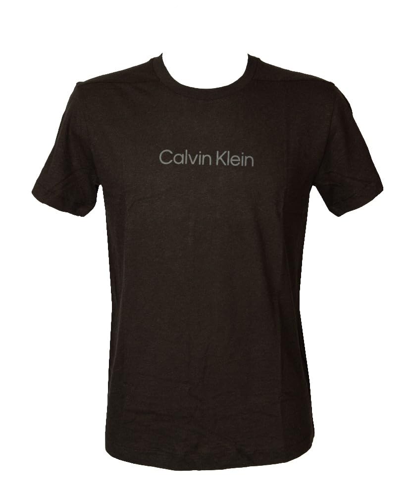 Calvin Klein Camiseta Hombre CK Manga Corta Cuello Redondo con Logo Estampado Delantero algodón y Lino artículo KM0KM00960