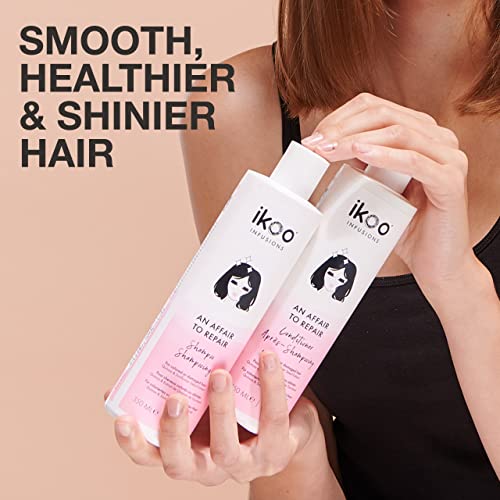 Foto von ikoo Shampoo An Affair to Repair I Haarshampoo für Damen mit trockenem, strapaziertem, beschädtigem Haar I Shampoo ohne Silikon mit Quinoa-Protein & Sonnenblumenöl I vegane Haarpflege, 1000ml