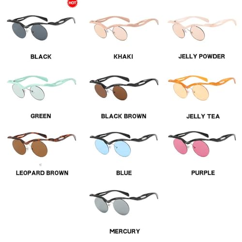 Retro Round Sunglasses Women Men Stylish Small Frame Sun Glasses Fashion Vintage Shades UV400 Eyeglasses3