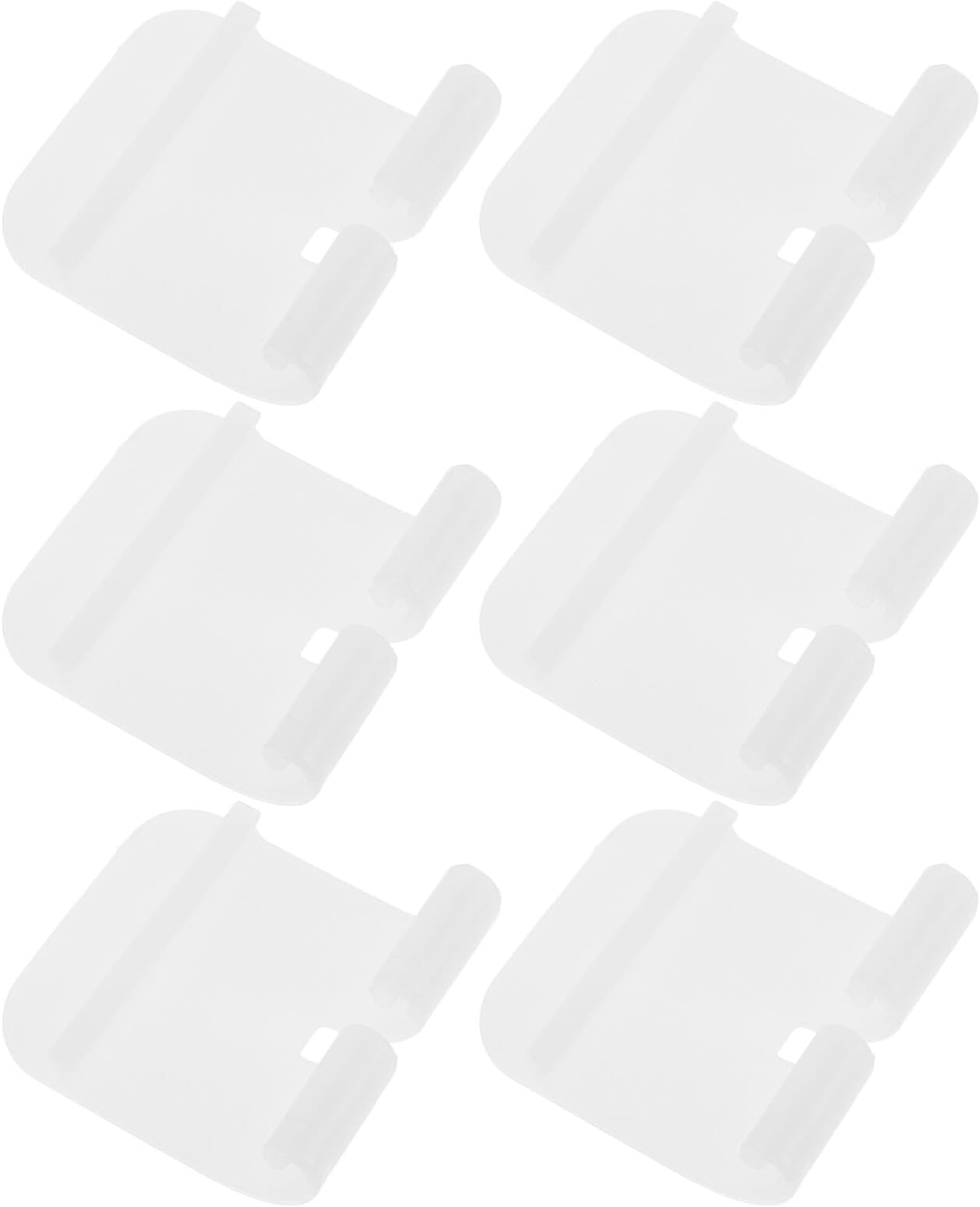 6pcs White Cage Fasteners for Hamster Rabbit Small Pet Cage Clips – Secure Wire Crate Locking Buckles for Small Animal Enclosure Safety