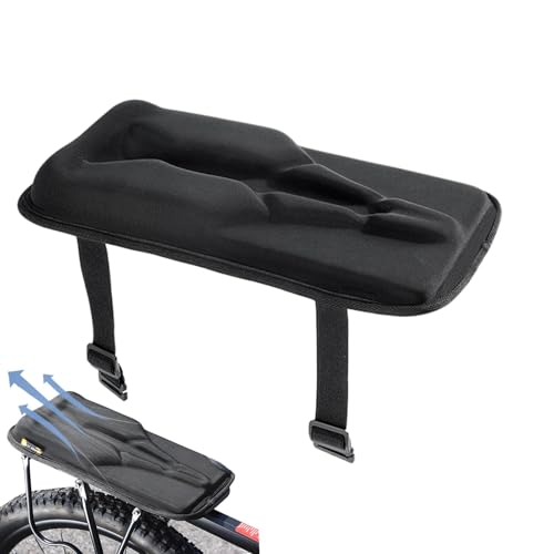Siège arrière de cycle avec coussin antidérapant pour porte-bagages