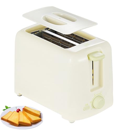2 Slice Toaster,650W Removable crumb tray,Extra Wide Slots, 6 Browning levels, for improved evenness,With Dust Cover Small Bread Maker for Toasting