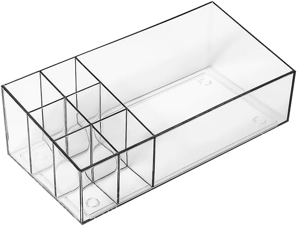 Miniatura 2 de Organizador de maquillaje acrílico transparente  Soporte compacto para lápiz labial, perfumes, sombra de ojos y cosméticos