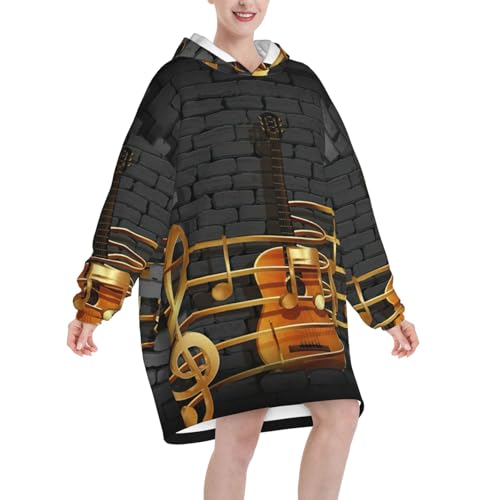 Idée cadeau originale : le sweat couverture imprimé guitare - 2