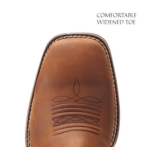 Image of SUREWAY Cowboy Boots For Men - Mens Square Toe Western Boot,Oil /Slip Resistant,Durable Fashionable Classic Pull on 10 Inch Boots Mid Calf Wellington Boots