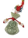 Chinese Feng Shui Jade Colour Lucky Charm Money Buddha for Good Health and Wealth