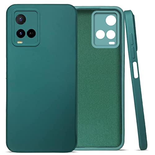 Image of Jkobi Back Cover Case for Vivo Y21 2021 | Y21G (Inside Fiber Cloth | Smooth Matte Finish | Professional Look |Green)