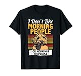 Je n'aime pas les gens du matin I Funny Labradoodle T-Shirt