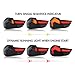 Tail Lights for BMW 3-Series E90 E91 328i 335i 4dr Sedan 2009-2012 Taillights with Animation Amber Sequential Turn Signal Rear Back Lamp Smoked(Plug & Play, 1 Pair)