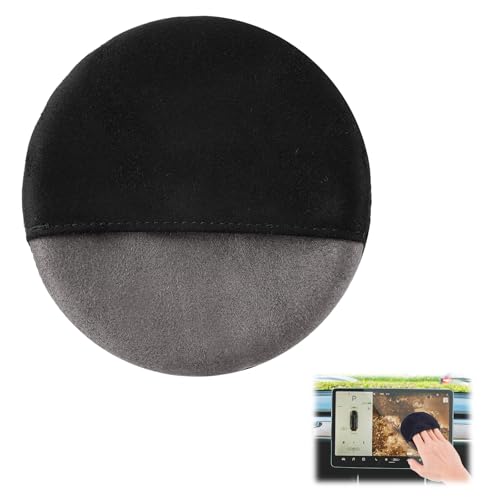 PEUTIER Car Screen Cleaner Cloth, Microfiber Car Accessories Cleaning Pads Round Car Touch Screen Cleaner Wipes for Auto Car Interior Dashboard Display Cleaning