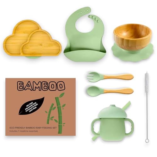 7-Piece Eco Bamboo Feeding Set