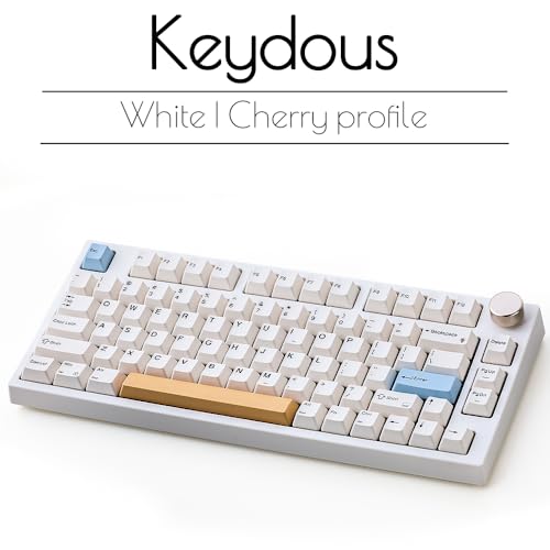 Image of NJ80-AP Wireless Mechanical Keyboard with Knob Bluetooth 5.0 /2.4G /Wired Connection 75% Hot Swappable Custom RGB Programmable Gaming Keyboard with PBT Keycap for Win Mac