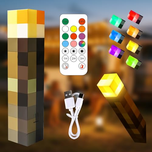 Hojalis Wall Fackel Nachtlicht, 28CM Fackel Lampe mit 3 Gang Dimmbar Lampe Fackel Wandlampe, Hand- und Wandmontage, Flammenlampe für Kinder Geschenke