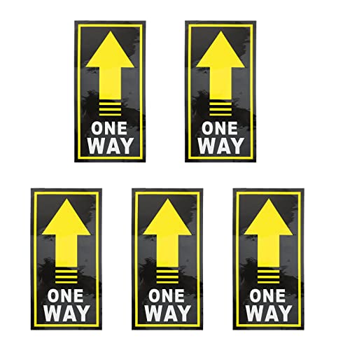 Scicalife 5pcs Lieu Public Direction Indicateur Sticker Sticker Sticker à Sens Unique Cover