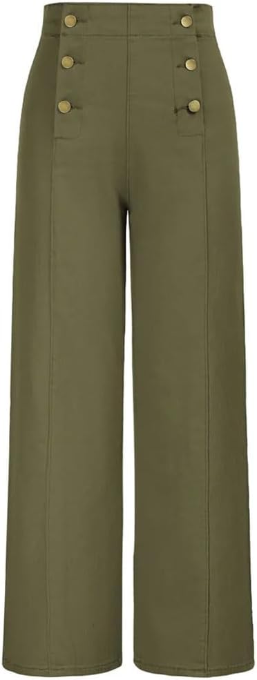 Women's Vintage Double Breasted Stretch Button Jeans