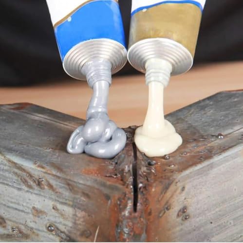 Image of PAXCOO Metal Repair Agent Magic Solder Glue Industrial High Temperature Resistant Liquid Metal Welding Filler for Casting Defect Repair Agent for Repairing Fuel Tanks, Pipes, Metal Radiator Waterproof