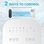 24" Windowless Portable Air Conditioner, 15H Timer & 120°Oscillation, 3-IN-1 Portable AC Unit with Remote, 2-Gal Tank, 3 Modes & 3 Speeds, Ultra-Quiet Ventless Swamp Cooler for Room Home Office, Ivory - Image 5